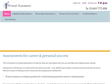 Tablet Screenshot of personalassessments.co.uk